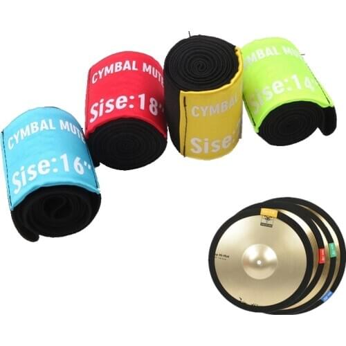 14 16 18 20 Inch Cymbal Mute Circle Ring Drum Set Hi-hat Practice Silencer 4 Size Optional
