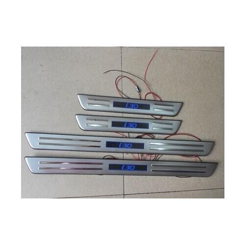 304 stainless steel LED Scuff Plate / Door Sill Car styling for 2009-2013 Hyundai i30 Car styling