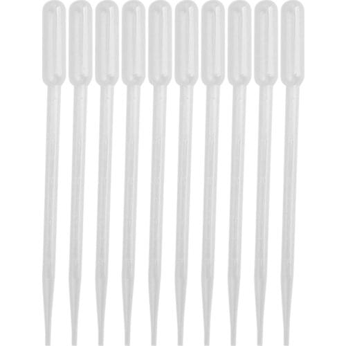 50 pcs 5 ml transfer graduated pipettes graduated 1 ml plastic dropper