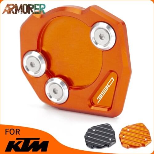 Motorcycle Side Stand Enlarger Kickstand Enlarge Plate Extension Pad For DUKE RC 125 200 250 390 DUKE390 2013 - 2018 DUKE125