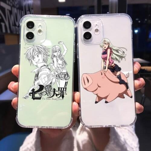 Nanatsu no Taizai Seven Deadly Sin Phone Case Transparent for iPhone 12 11 mini pro XS MAX 6 6S 8 7 Plus X 5S SE 2020 XR
