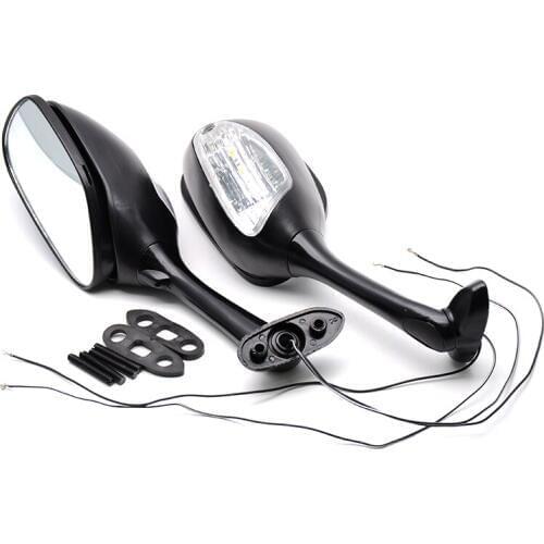 Black Motorcycle Side Mirrors For Suzuki GS-XR600/750 2006-2015 GS-XR1000 2001-15