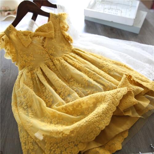 Baby Party Dress For Kids Girl vestido infantil Children Summer Clothing Girl Dress Lace Princess Dresses 3 4 5 6 7 8 Year