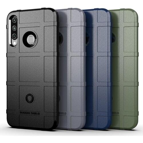 For Huawei Honor 9x Pro Premium Luxury 3D Grid Pattern Silicone TPU Soft Shockproof Mobile Phone Case Back Cover Shell