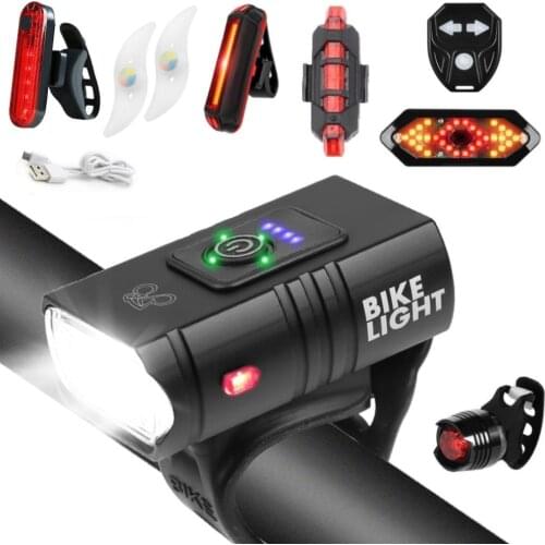 Dropship LED Bicycle Light 10W 800LM 6 Modes USB Rechargeable Power Display MTB Mountain Road Bike Front Lamp Cycling Equipment
