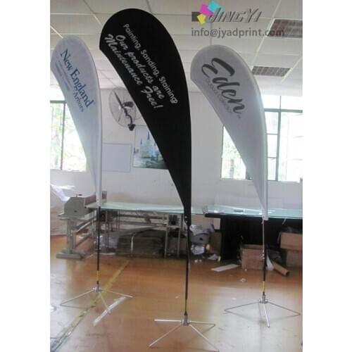 Free shipping, A Table Cover + A Roll up Banner + 2pcs teardrop flags (two sides printing + pole + cross base + water bag)