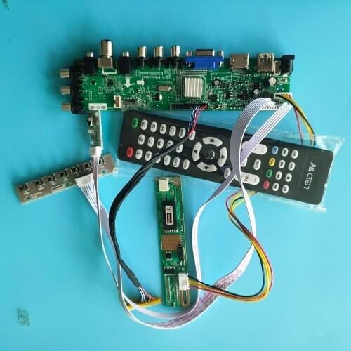 Kit for B141EW04 V3/B141EW04 V4 1 CCFL LCD Panel Screen monitor Controller board Digital TV USB AV 1280X800 HDMI VGA DVB-T 30pin