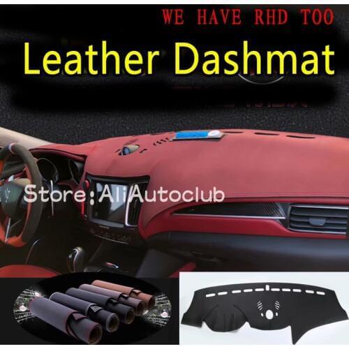 For Maserati Levante 2016 2017 2018 2019 2020 Leather Dashmat Car Styling Covers Dash Mat Dashboard Cover Carpet Pad Accessories