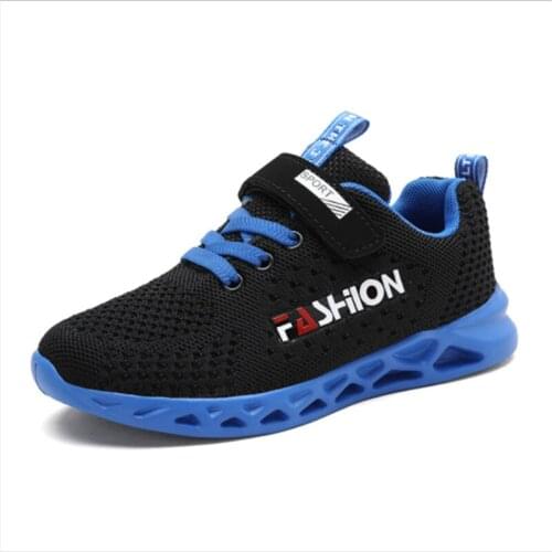 2021 Spring/Summer Kids Fashion Sneakers Boys Mesh Breathable Sports Running Shoes Lightweight Children Casual Walking Shoes