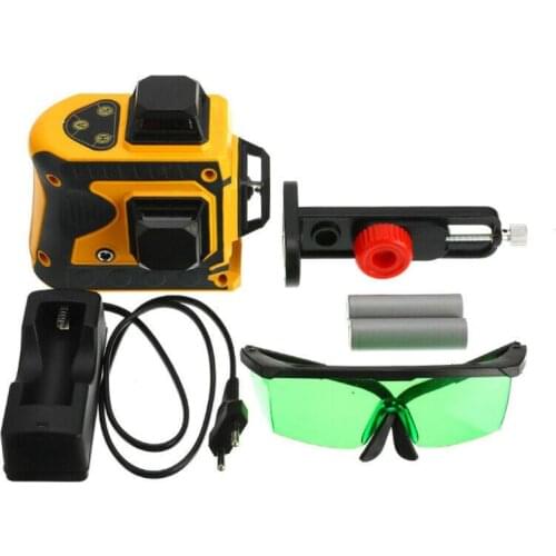 Laser Level 12 Lines 3D Level Self-Leveling 360 Horizontal And Vertical Cross Super Powerful Green Laser Level Cross Lines