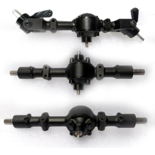 Upgrade Metal Front Middle Rear Bridge Axle Assembly for WPL Military Car CNC Separate Part General Military Car Accessory