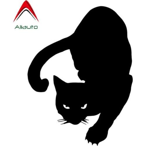 Aliauto Cartoon Car Sticker Cute Pet Cat Accessories Vinyl Decal Waterproof for Toyota Motorcycle Opel JDM VW Polo,15cm*11cm