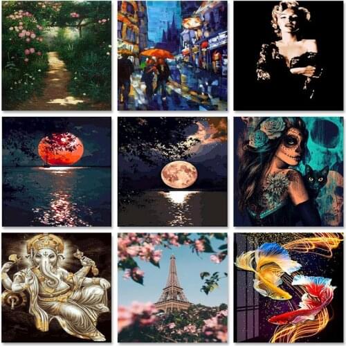 SDOYUNO Paint By Numbers Figure Oil Painting By Numbers On Canvas Religion 40x50cm Frameless DIY Scenery Home Decor Wall Art