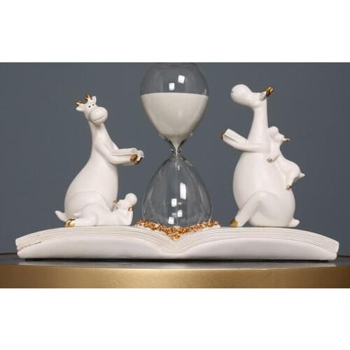Elk Hourglass Timing Decoration Living Room Room Birthday Gift Nordic