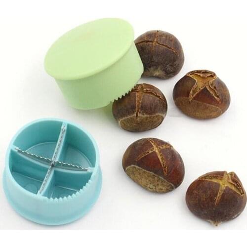 Plastic Chestnut Clip Cross Open Knife Walnut Pliers Cracker Sheller Home Kitchen Gadgets Quick Chestnut Cutter Nut Opener Tools