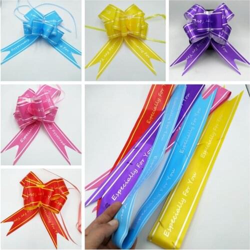 Gift Wrap Pull Bow Confetti Bow Gift Bow With Ribbon For Wedding Christmas Party Gift Wrapping 5.9"Inch (20 Pcs)