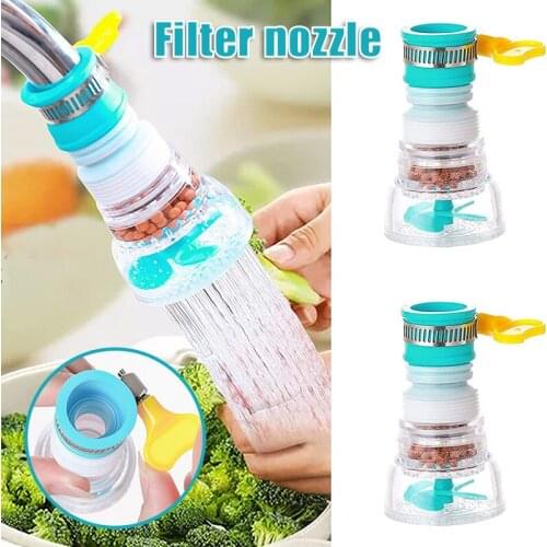 Kitchen Faucet Water Purifier Rotating Telescopic Sprinkler Universal Splash Filter Faucet Extender 1.6cm-2.3cm DO