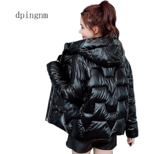 2020 Winter New Women Jacket Slim Parkas Female Down cotton Hooded Overcoat Thick Warm Loose Casual Student Coats