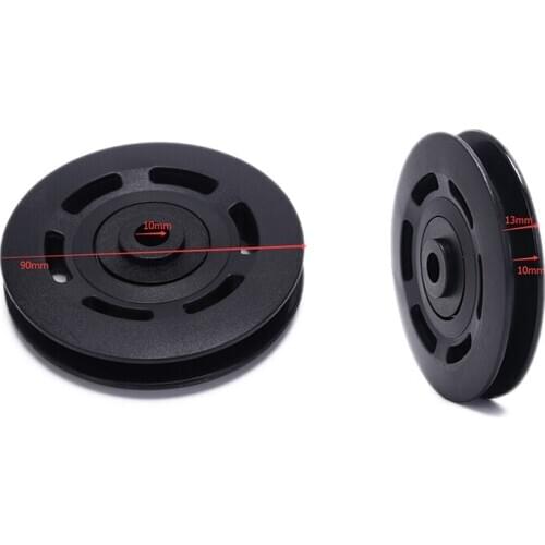 Durable and wearproof Bearing Pulley 50/90mm Wearproof Nylon Bearing Pulley Wheel Cable Gym Universal Fitness Equipment Part