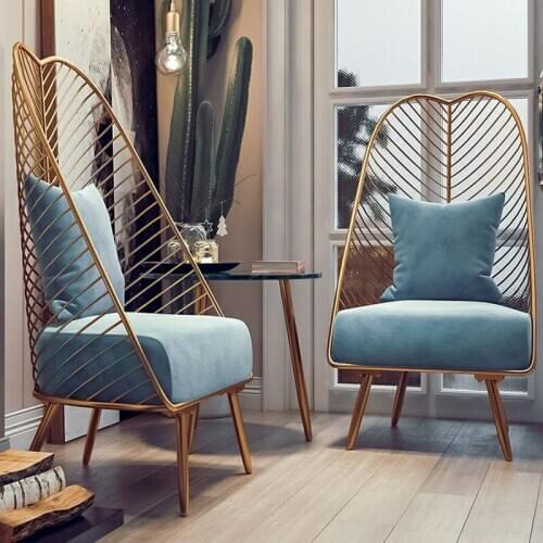 Chinafurniture light luxury Nordic single leisure small sofa bedroom living room simple balcony lounge chair