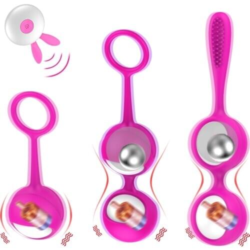 Vaginal Balls Sex Toys for Women Kegel Ball Vagina Exercise Tighten Massage Wireless Remote Control Kegel Vibrating Eggs Female