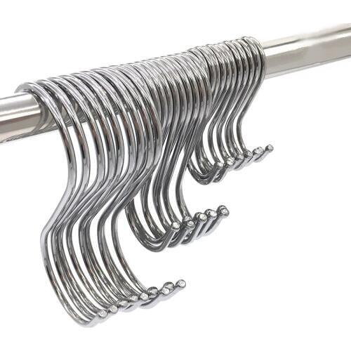 High Quality Stainless steel S shape Hooks for hanging Multi-functional wall Door storage rack Clothes hooks home organizer