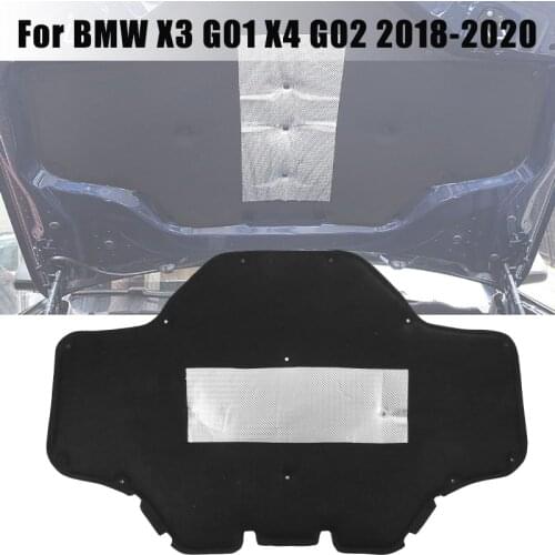 Car Engine Hood Sound Insulation Pad Soundproof Cotton Cover Thermal Heat Insulation Pad Mat For BMW X3/X4 G01 G02 2018-2020