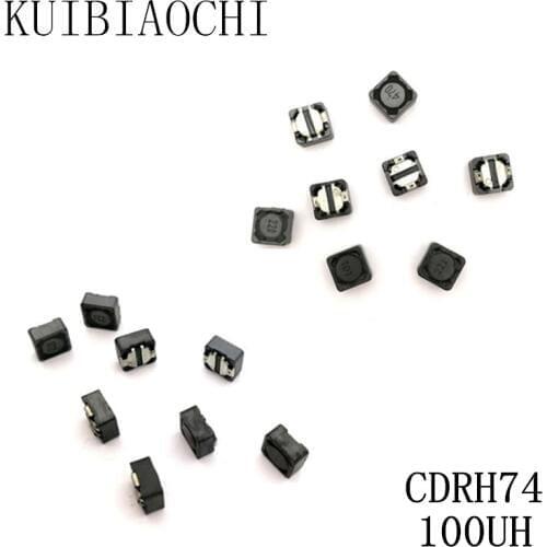 10pcs/LOT SMD Power Inductor CDRH74 100UH 101 7*7*4mm shielded winding inductor