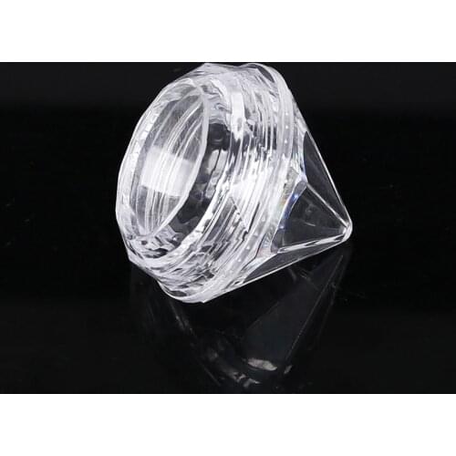 10 Pcs Diamond Clear Plastic Empty Nail Art Decor Storage Case Box Nail Glitter Rhinestone Jewelry Beads Accessories Container