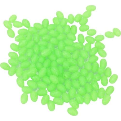 100pcs Luminous Fishing Floats Soft Olva Round Beads Fishing Accessories Fishing Line Stopper 5-8mm fishing accessories