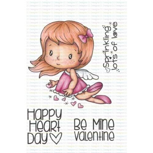 10x8 Girl angel Transparent Clear Stamps Silicone Seals for DIY scrapbooking photo album Card Making