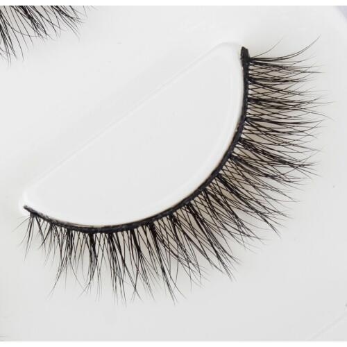 3D mink Lashes 3Pair Packing Natural Thick Cross Messy False Eyelashes Pure Handmade Cotton Stalk Fake Eyelashes wholesale 108