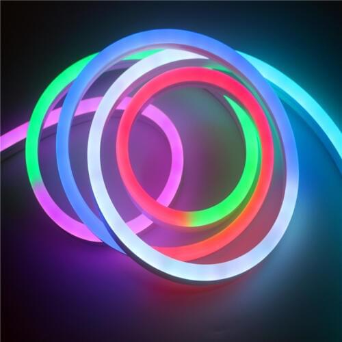 5m/lot WS2811 60leds/m LED Neon Pixel Strip WS2811 12V RGB Waterproof Flex Neon Rope Light PVC Neon Strip Light Tape 5m 12x22mm