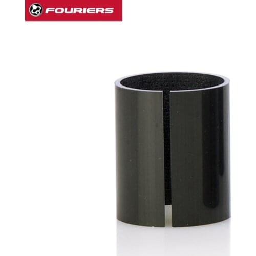 FOURIERS AC-S001 Carbon Fork Shim 1 1/4" to 1 1/8" Steerer Tube Adapter 31.8mm to 28.6mm Stem Reducer fork tube adapter