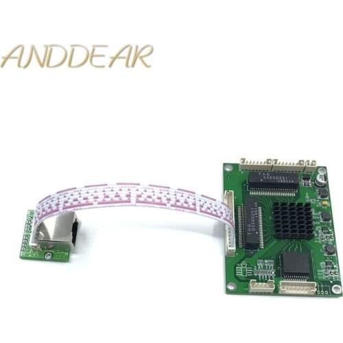 Industrial grade mini 3/4/5 port full Gigabit switch to convert 10/100/1000Mbps Transfer module equipment weak box switch module