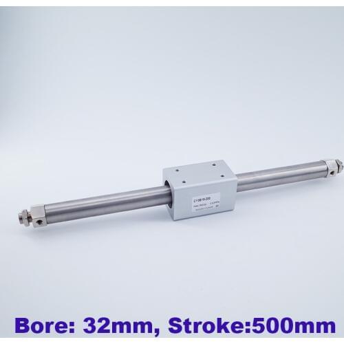 GOGOATC CY3B High quality rodless pneumatic cylinder 32mm bore 500mm stroke CY3B32-500 basic type air cylinders