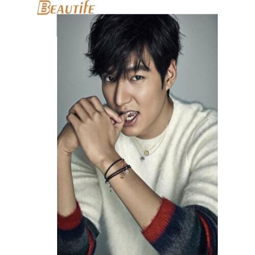 Custom LEE MIN HO Poster Cloth Silk Poster Home Decoration Wall Art Fabric Poster Print 30X45cm,40X60cm.50X75cm,60X90cm