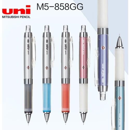 1pc Uni M5-858GG Alpha Gel Kuru Toga Series Auto Lead Rotation with Super Grip Mechanical Pencil 0.5mm Student School Supplies