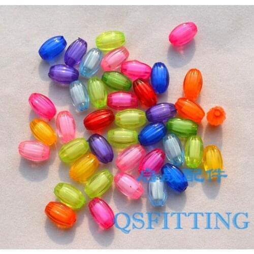 Supply DIY fashion jewelry Accessory,Acrylic Beads,oval shape bead bead,The Lantern Beads,12*8MM,Mix Color