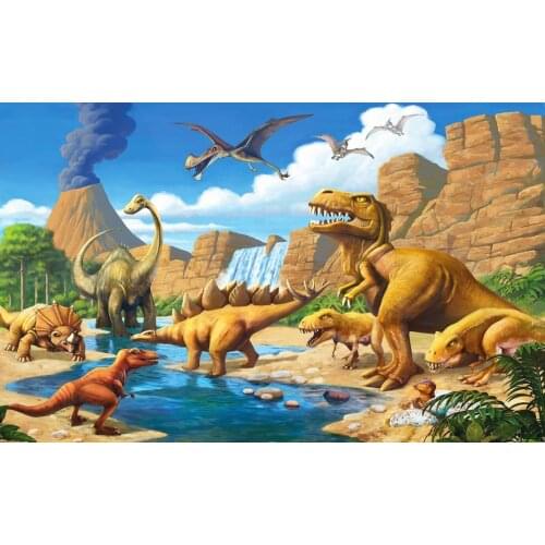Beibehang Custom wallpaper dinosaur mural wallpaper photo 3 d TV children room sitting room wallpaper papel de parede wallpaper