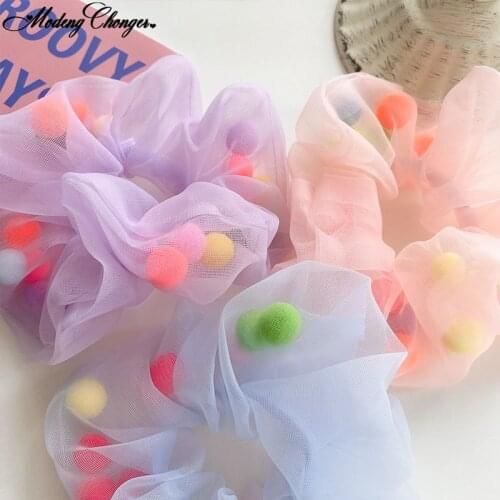 1PC Large Intestine Hair Ring HeadBand Hair Rubber Band Hair Ornament Fashion Candy Color Hair Scrunchies Hair Accessories Hot