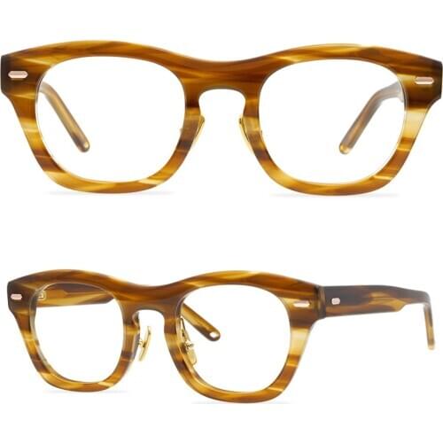 Vintage Square Glasses Frame Men Acetate Transparent Clear Eye Glasses Women Optical Myopia Eyeglasses Frames Man Eyewear Oculos