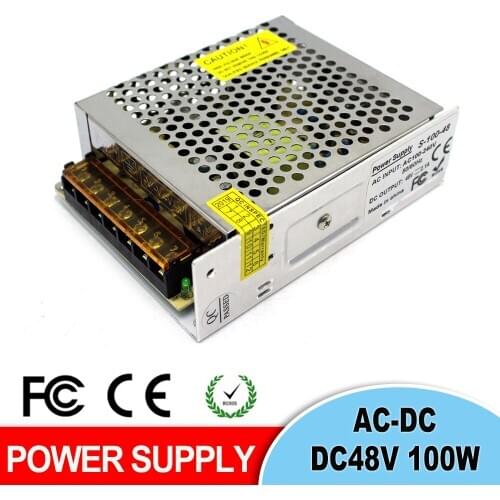 Single Output Power Supply DC 48V 2.1A 100W Switching LED Driver Lighting transformer 110V 220V AC to dc48V SMPS For Electrical