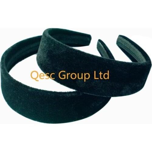 Wholesale NEW colour 3.8cm VELVET headband for FASCINATORS or hair ornament ,(80pcs/lot).black.FREE SHIPPING