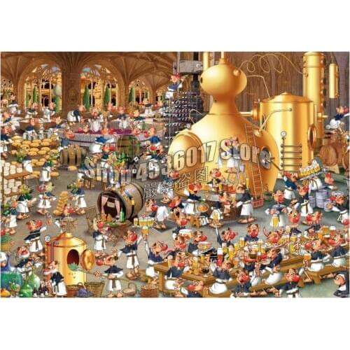 Full 5D DIY Diamond Painting Cartoon Brewery Food & Drink Art Embroidery Cross Stitch Diamond Mosaic Home Decor Gift Needlework