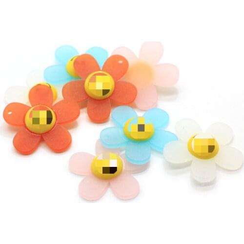 Popular Design Sunflower Resin Cabochon Fashion Earring Making Stickers Mobile Phone Decorations