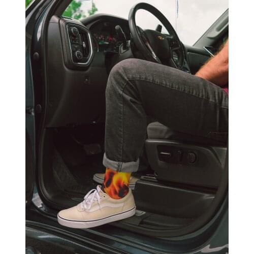 RANDY SUN Waterproof Breathable Socks Men Women Running Socks Anti Slip Soccer Socks Camping Length Socks Fishing Socks