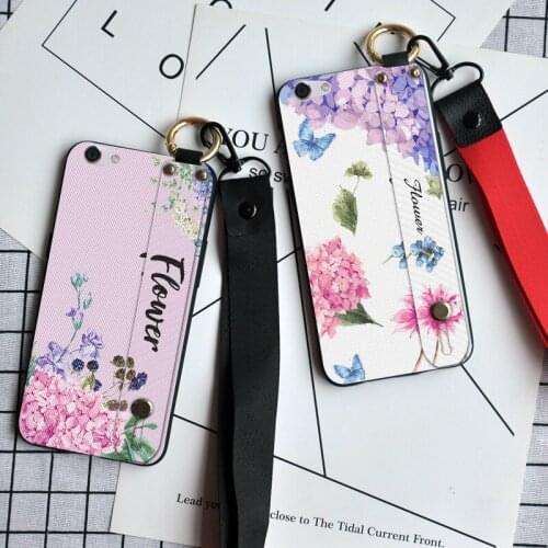 Luxury Floral Wristband Case For OPPO K3 K5 3D Matte Silicone Full Coverr For OPPO Realme Q X 1 2 3 V5 X2 X7 X50 6 Pro XT