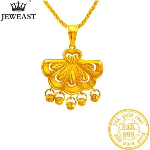 YSF 24K Pure Gold Pendant Real AU 999 Solid Gold Charm Lucy Bead Beautiful Trendy Classic Party Fine Jewelry Hot Sell New 2019