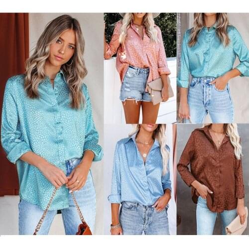 Autumn T-Shirts Women Long Sleeve Leopard Color Sexy Loose Style Spring Casual Female Blouse Hot Ins Fashion Streetwear C2748